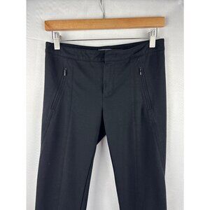 Vince Womens Black Slim Fit Trousers Size 6 Stretch Fabric Zipper